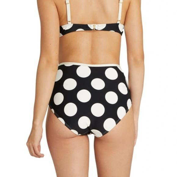 New! SET Kate Spade Kate Spade Drawstring Front Bikini Large Dots 4979 - Picture 5 of 12
